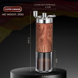 Portable Wood Grain Coffee Grinder